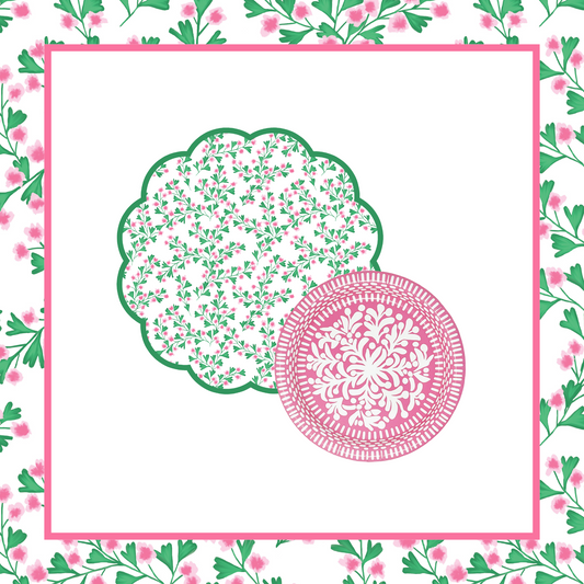 Cherry Blossom Table Bundle (Placemats + Plates)