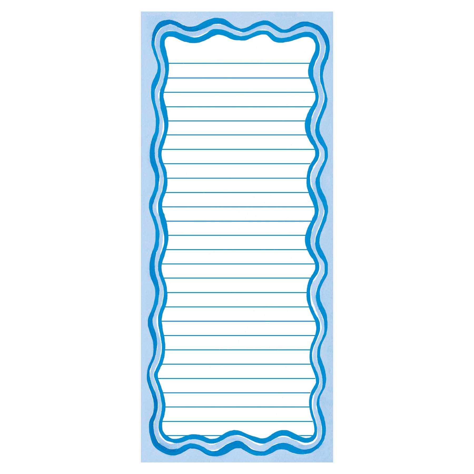 Blue wavey Notepad 3.625" x 8.5"