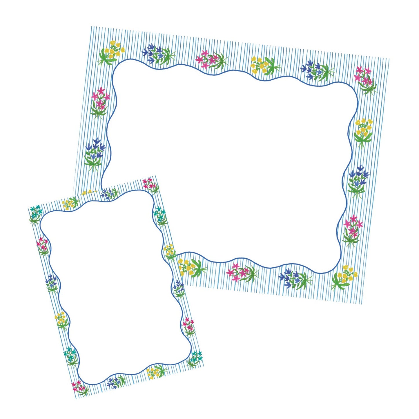 Floral Stripe Notepad Bundle