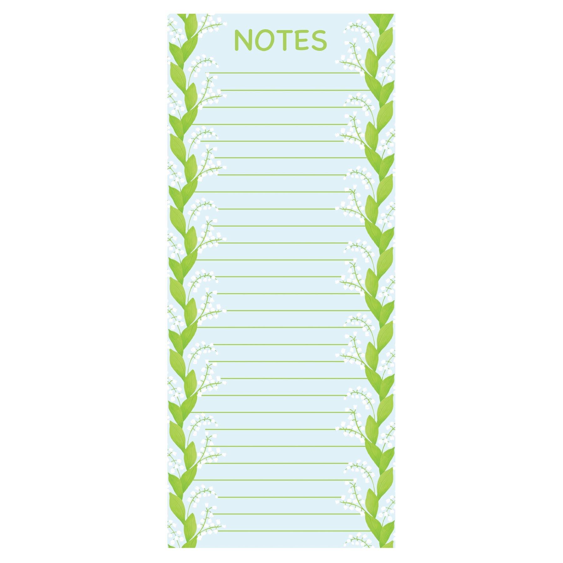 Lily of the Valley Notepad 3.625" x 8.5"