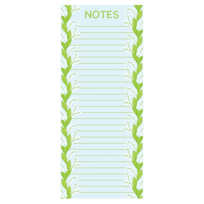 Lily of the Valley Notepad 3.625" x 8.5"