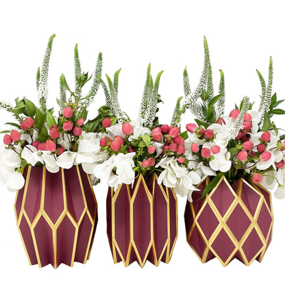 Merlot Paper Vase Wraps