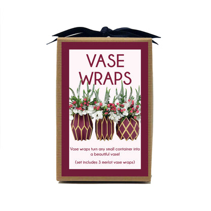 Merlot Paper Vase Wraps