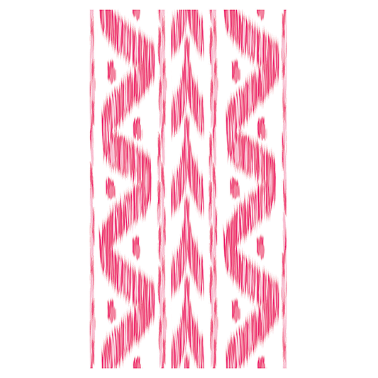 *PRESALE* Pink Ikat Linen-feel Paper Dinner Napkins / Guest Towels