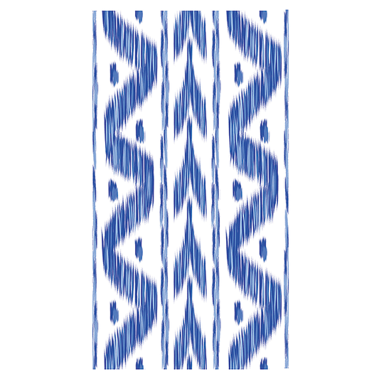 *PRESALE* Blue Ikat Paper Dinner Napkins / Guest Towels