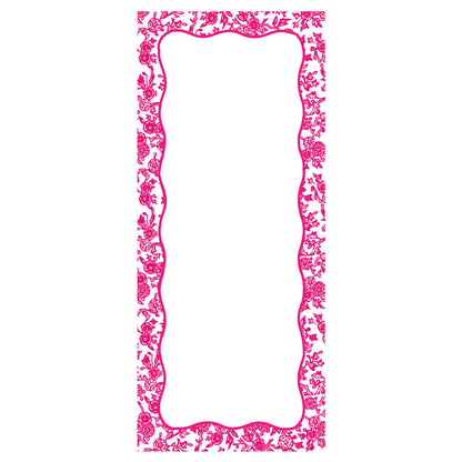 Pink Chinoiserie Notepad 3.625" x 8.5"