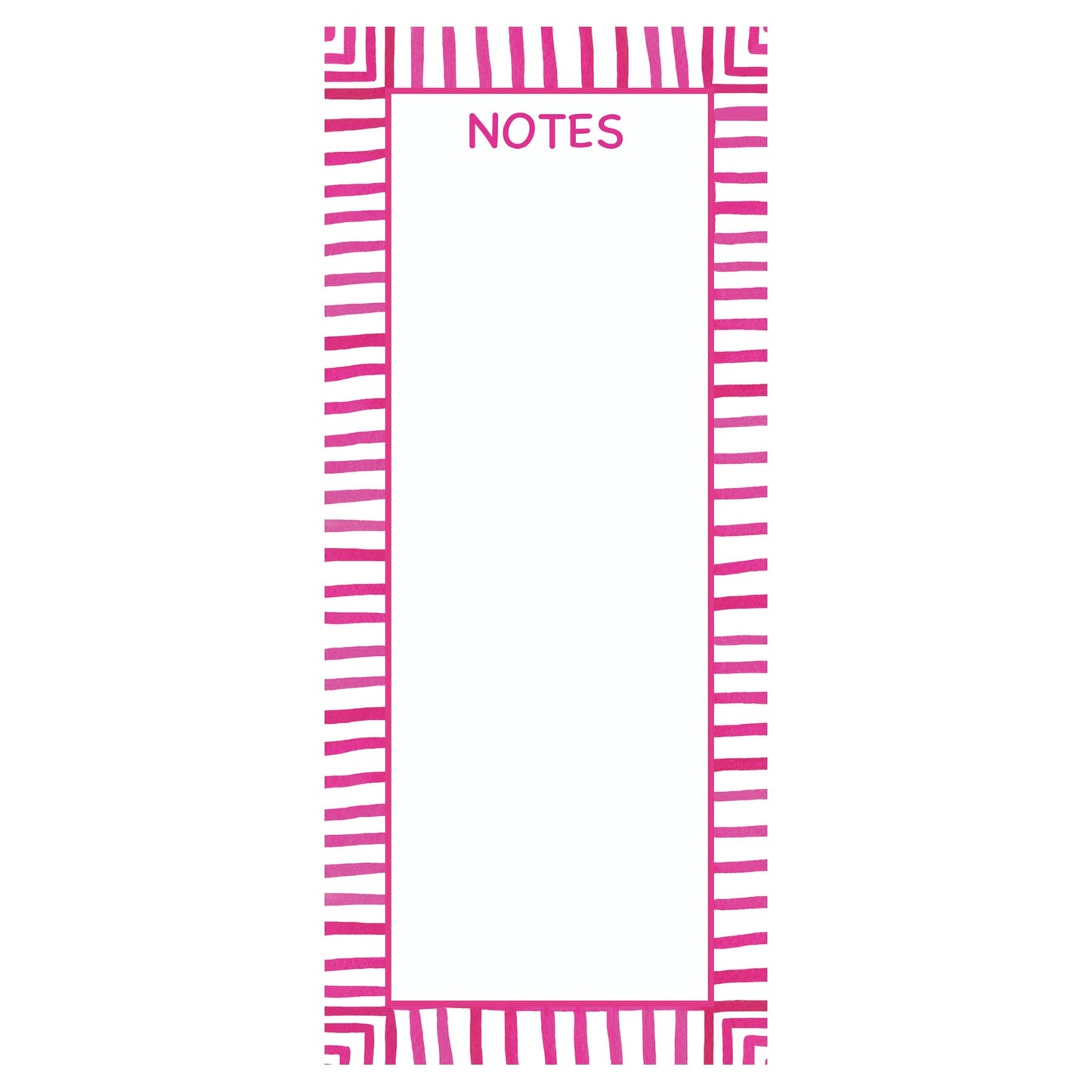 Pink stripe Notepad 3.625" x 8.5"