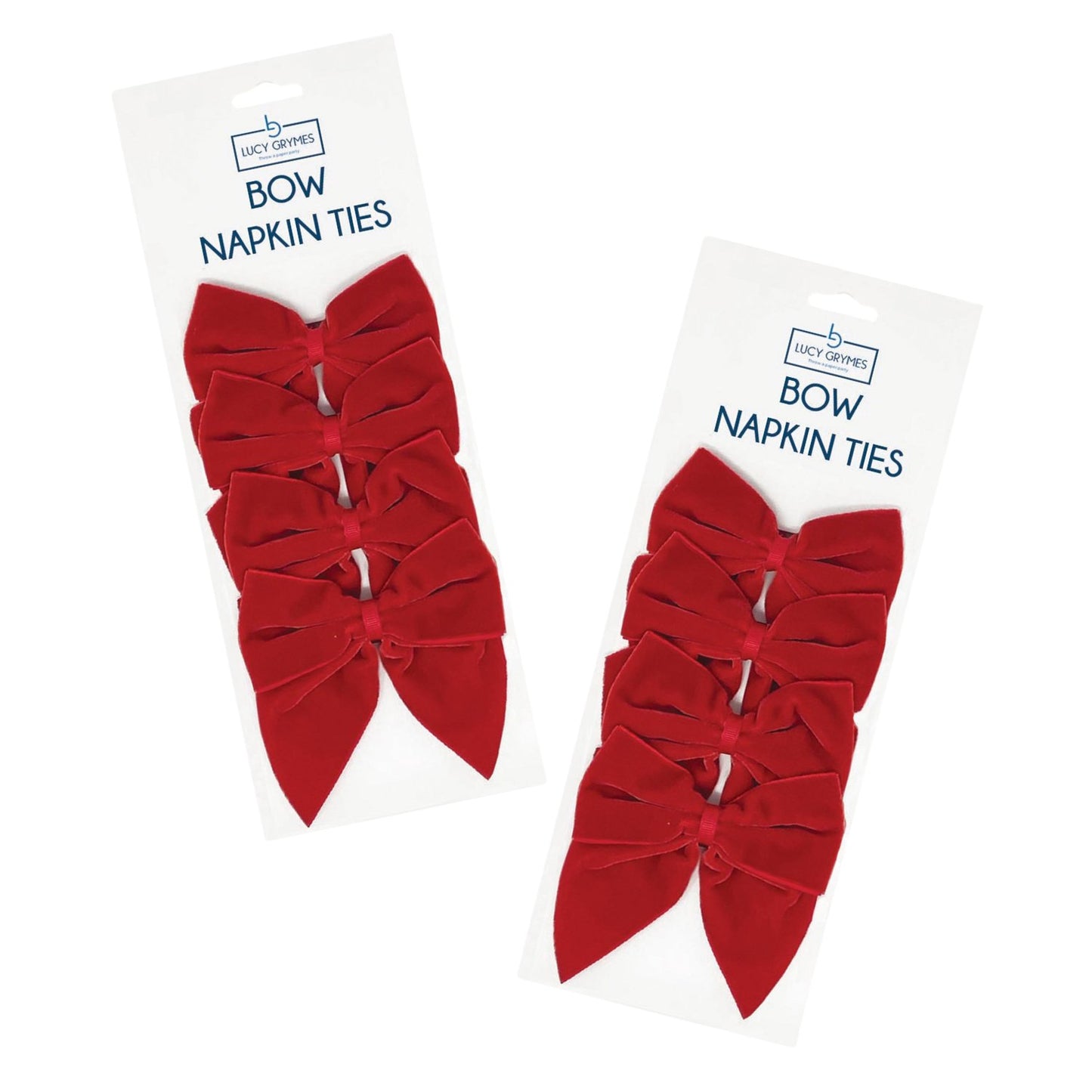 Red Bow Napkin Ties