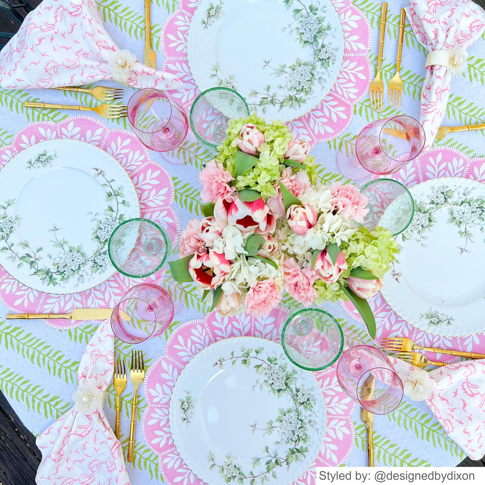 English Garden Scalloped Paper Placemats by Lucy Grymes